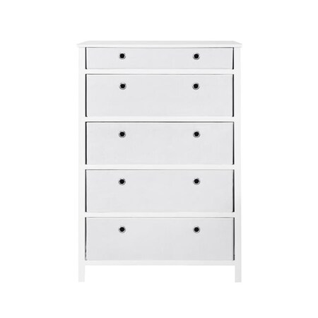 Achim Importing Achim FFR105WH01 45 x 31 x 19 in. Folding Furniture EZ Tall Dresser; White FFR105WH01